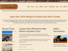 Tablet Screenshot of nmcopperrules.com